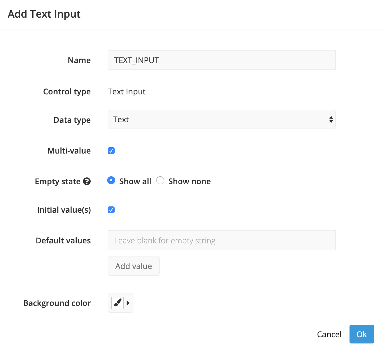 Add a Text Input to filter using numeric or text values